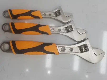 Orange and black handle British standard dual-purpose wrench, hardware small tool, explosion-proof multi-functional maintenance tool Orange and black handle British standard dual-purpose wrench, hardware small tool, explosion-proof multi-functional maintenance tool